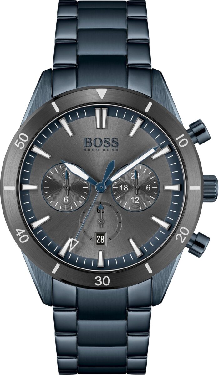 Hugo Boss Men's Chronograph Blue Stainless Steel Watch - 1513865 - Image 2